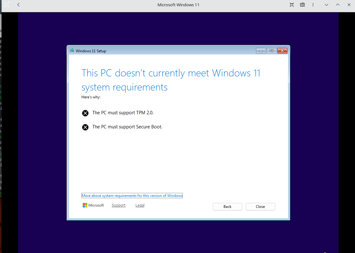 Erro este computador não atende aos requisitos do Windows 11